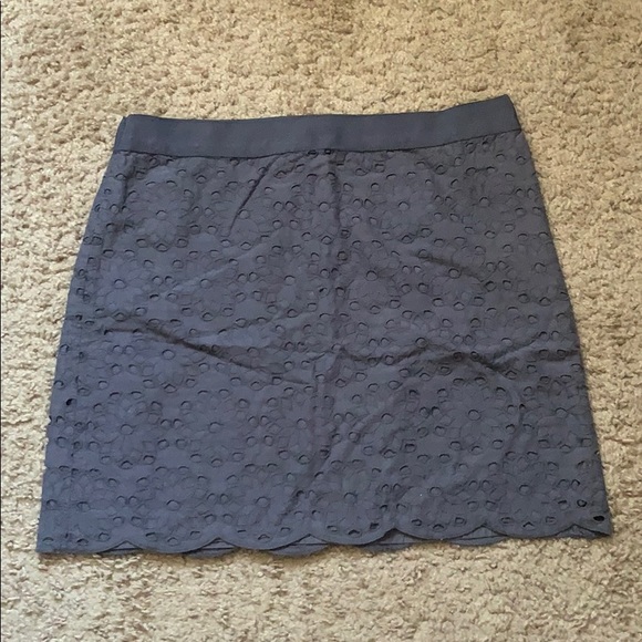 J. Crew Eyelet Skirt - Picture 1 of 3